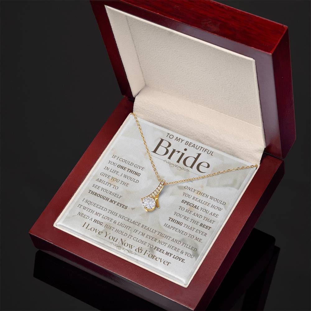 To My Bride Necklace, Anniversary Gift, Wife Gift Ideas, Gift From Husband, Wife Birthday Gift, Romantic Gift Wife, Anniversary Wife