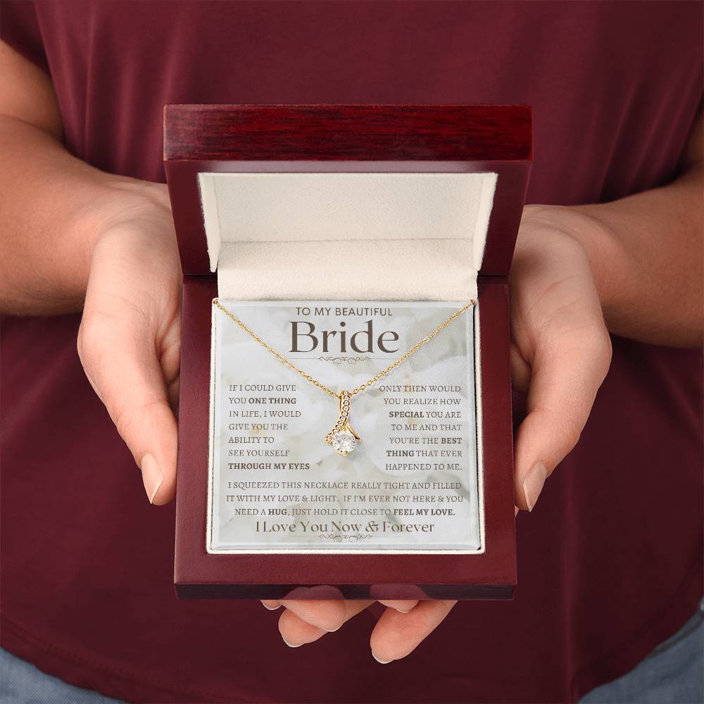 To My Bride Necklace, Anniversary Gift, Wife Gift Ideas, Gift From Husband, Wife Birthday Gift, Romantic Gift Wife, Anniversary Wife