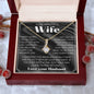 To My Wife Necklace, Anniversary Gift, Wife Gift Ideas, Gift From Husband, Wife Birthday Gift, Romantic Gift Wife