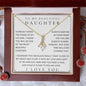 To My Daughter, Daughter Necklace, Daughter Birthday, Daughter Christmas Gift, Daughter Gift Ideas, Father Mother Daughter Gift
