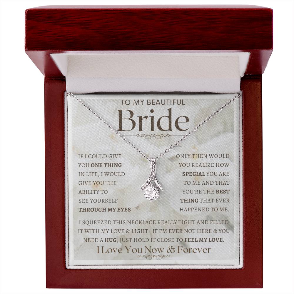 To My Bride Necklace, Anniversary Gift, Wife Gift Ideas, Gift From Husband, Wife Birthday Gift, Romantic Gift Wife, Anniversary Wife