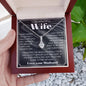 To My Wife Necklace, Anniversary Gift, Wife Gift Ideas, Gift From Husband, Wife Birthday Gift, Romantic Gift Wife