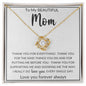 To My Beautiful Mom | Love Knot Necklace