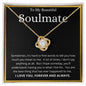 To My Beautiful Soulmate | Love Knot Necklace