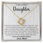 To my Lovely Daughter | Love Knot Necklace.