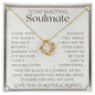 To My Soulmate, Wife necklace, Wife anniversary, Gift for Wife, Gift from husband, Gift for Soulmate, Anniversary necklace