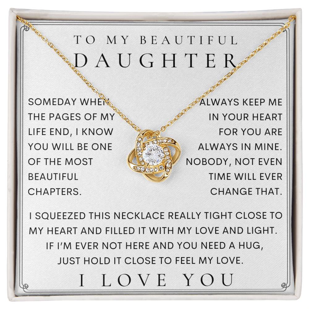 To My Daughter, Daughter Necklace, Daughter Birthday, Daughter Christmas Gift, Daughter Gift Ideas, Father Mother Daughter Gift