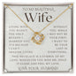 To My Wife Necklace, Anniversary Gift, Wife Gift Ideas, Gift From Husband, Wife Birthday Gift, Romantic Gift Wife, Anniversary Wife