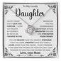To My Lovely Daughter | Love Knot Necklace