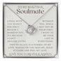 To My Soulmate, Wife necklace, Wife anniversary, Gift for Wife, Gift from husband, Gift for Soulmate, Anniversary necklace