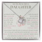 To My Daughter, Daughter Necklace, Daughter Birthday, Daughter Christmas Gift, Daughter Gift Ideas, Father Mother Daughter Gift