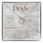 To My Bride Necklace, Anniversary Gift, Wife Gift Ideas, Gift From Husband, Wife Birthday Gift, Romantic Gift Wife, Anniversary Wife