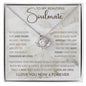 To My Soulmate Necklace, Anniversary Gift, Wife Gift Ideas, Gift From Husband, Wife Birthday Gift, Romantic Gift Wife, Anniversary Wife