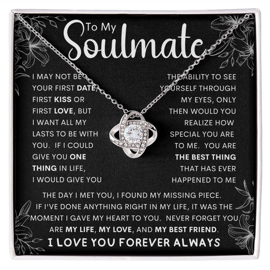 To My Lovely Soulmate | Love Knot Necklace