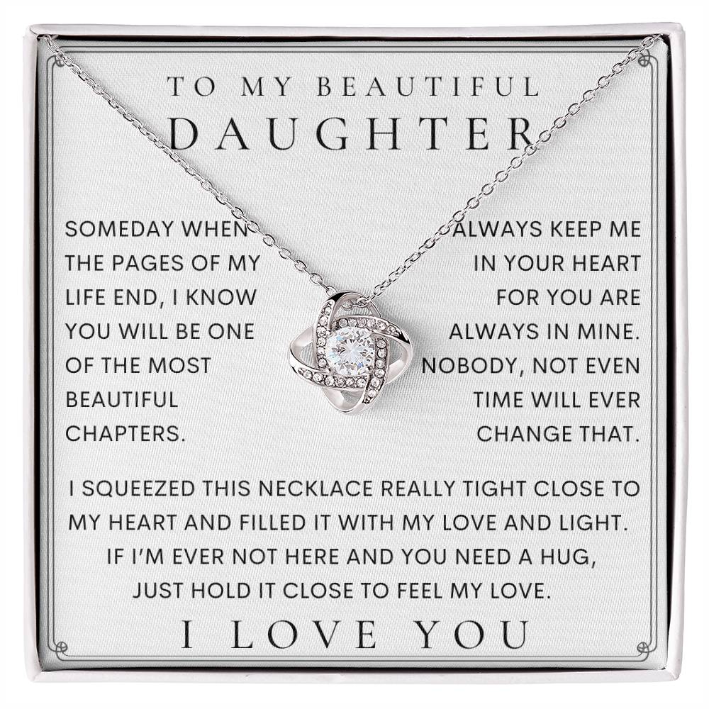 To My Daughter, Daughter Necklace, Daughter Birthday, Daughter Christmas Gift, Daughter Gift Ideas, Father Mother Daughter Gift