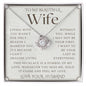 To My Wife Necklace, Anniversary Gift, Wife Gift Ideas, Gift From Husband, Wife Birthday Gift, Romantic Gift Wife, Anniversary Wife