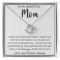 To My Beautiful Mom | Love Knot Necklace