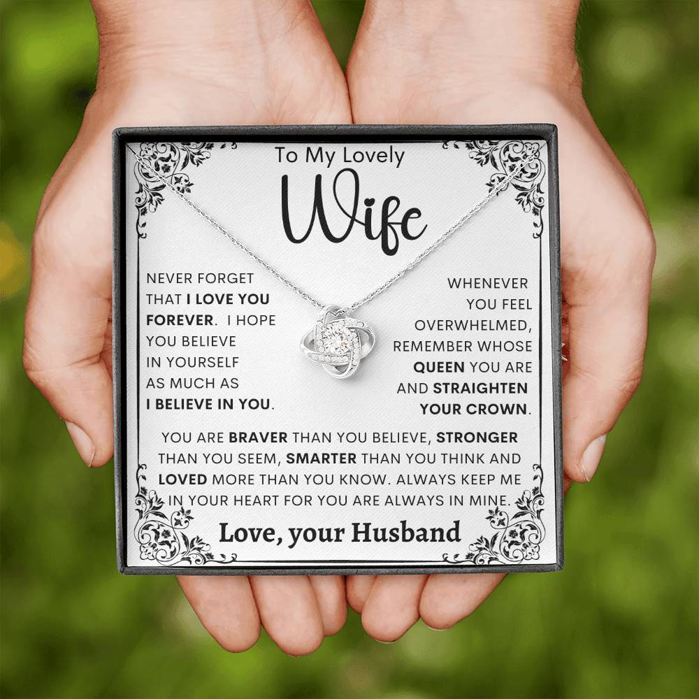 To My Wife - Love Knot Necklace