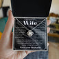 To My Wife Necklace, Anniversary Gift, Wife Gift Ideas, Gift From Husband, Wife Birthday Gift, Romantic Gift Wife