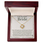 To My Bride - Bride Gift From Groom, Wedding Day Gift, Groom to Bride, Jewelry Gift from Groom to Bride, Beautiful Bride Necklace, To My Bride From Groom