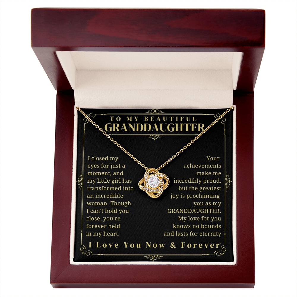 To My Granddaughter - Granddaughter Gift - Granddaughter Necklace - Birthday Necklace - Graduation Gift - Gift from Grandma/Grandpa, Granddaughter gift