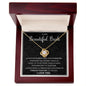 To My Beautiful Bride | Love Knot Necklace