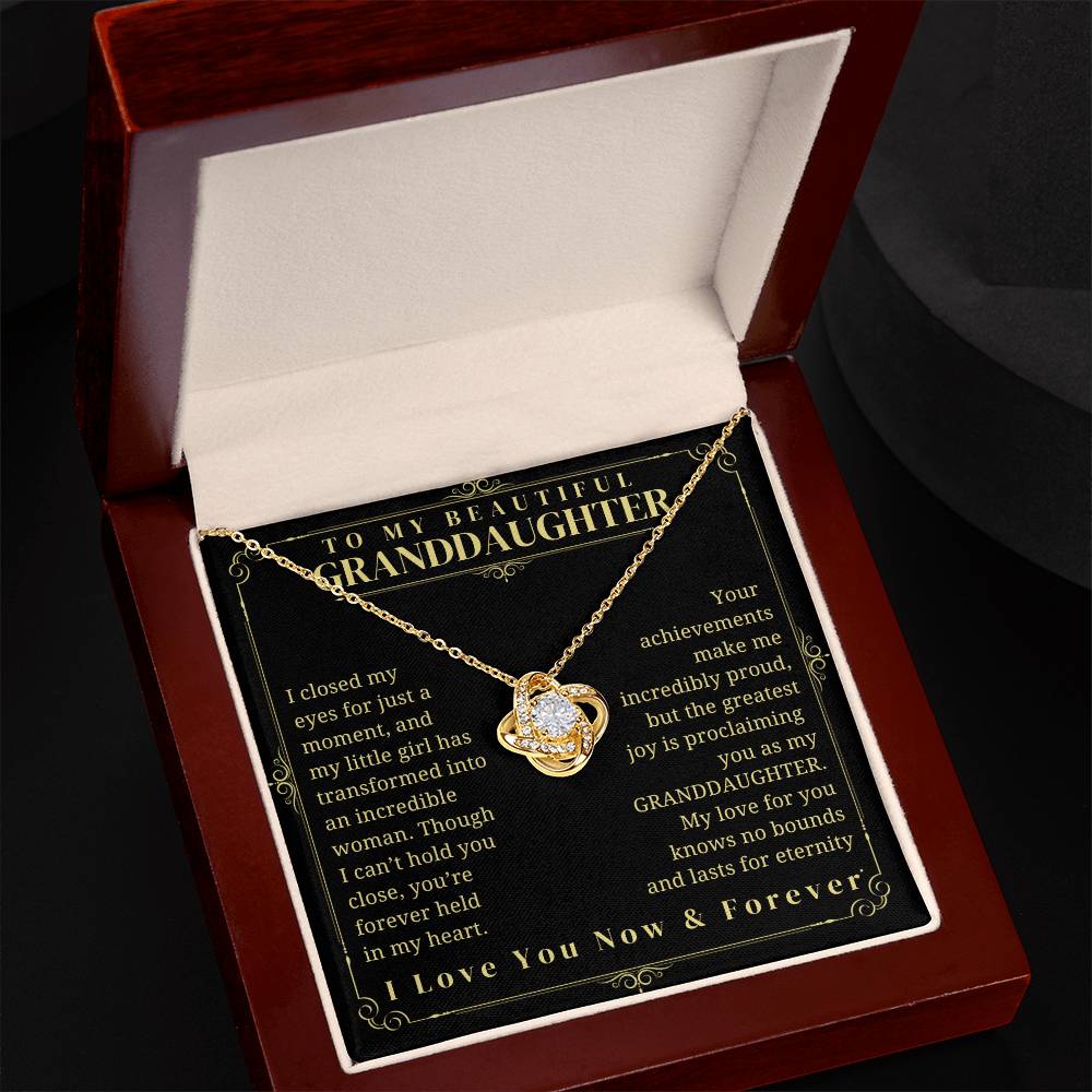 To My Granddaughter - Granddaughter Gift - Granddaughter Necklace - Birthday Necklace - Graduation Gift - Gift from Grandma/Grandpa, Granddaughter gift