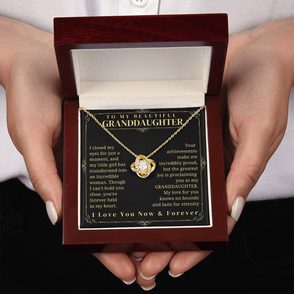 To My Granddaughter - Granddaughter Gift - Granddaughter Necklace - Birthday Necklace - Graduation Gift - Gift from Grandma/Grandpa, Granddaughter gift