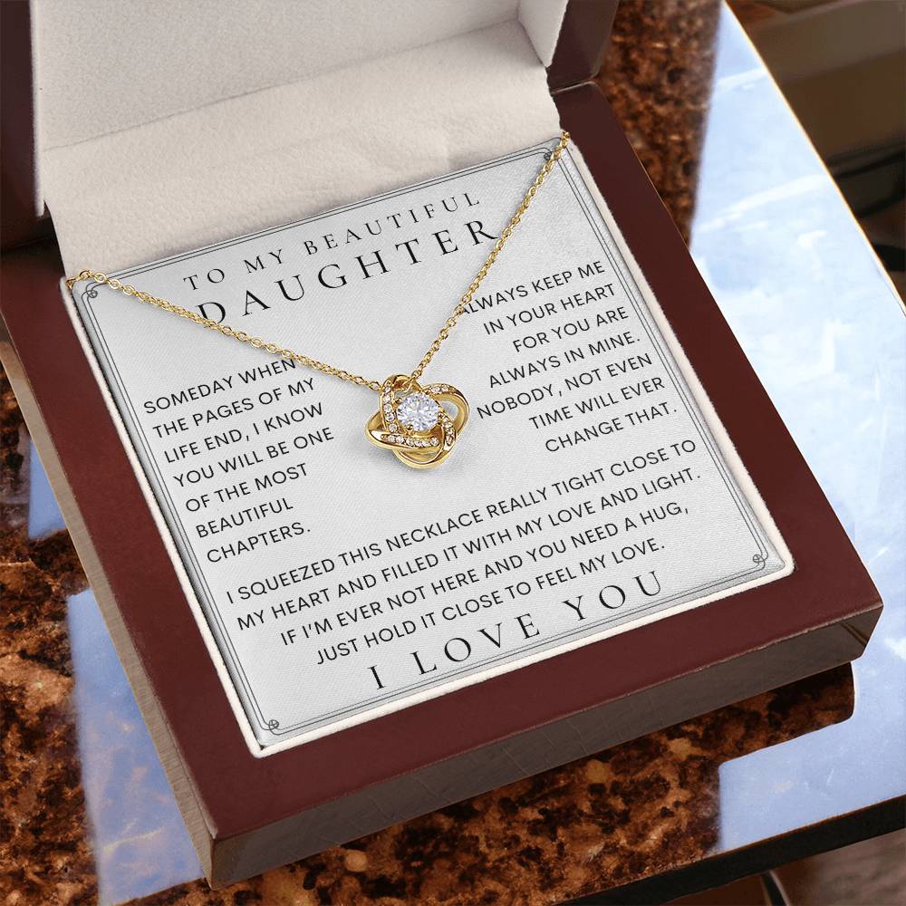 To My Daughter, Daughter Necklace, Daughter Birthday, Daughter Christmas Gift, Daughter Gift Ideas, Father Mother Daughter Gift