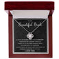 To My Beautiful Bride | Love Knot Necklace