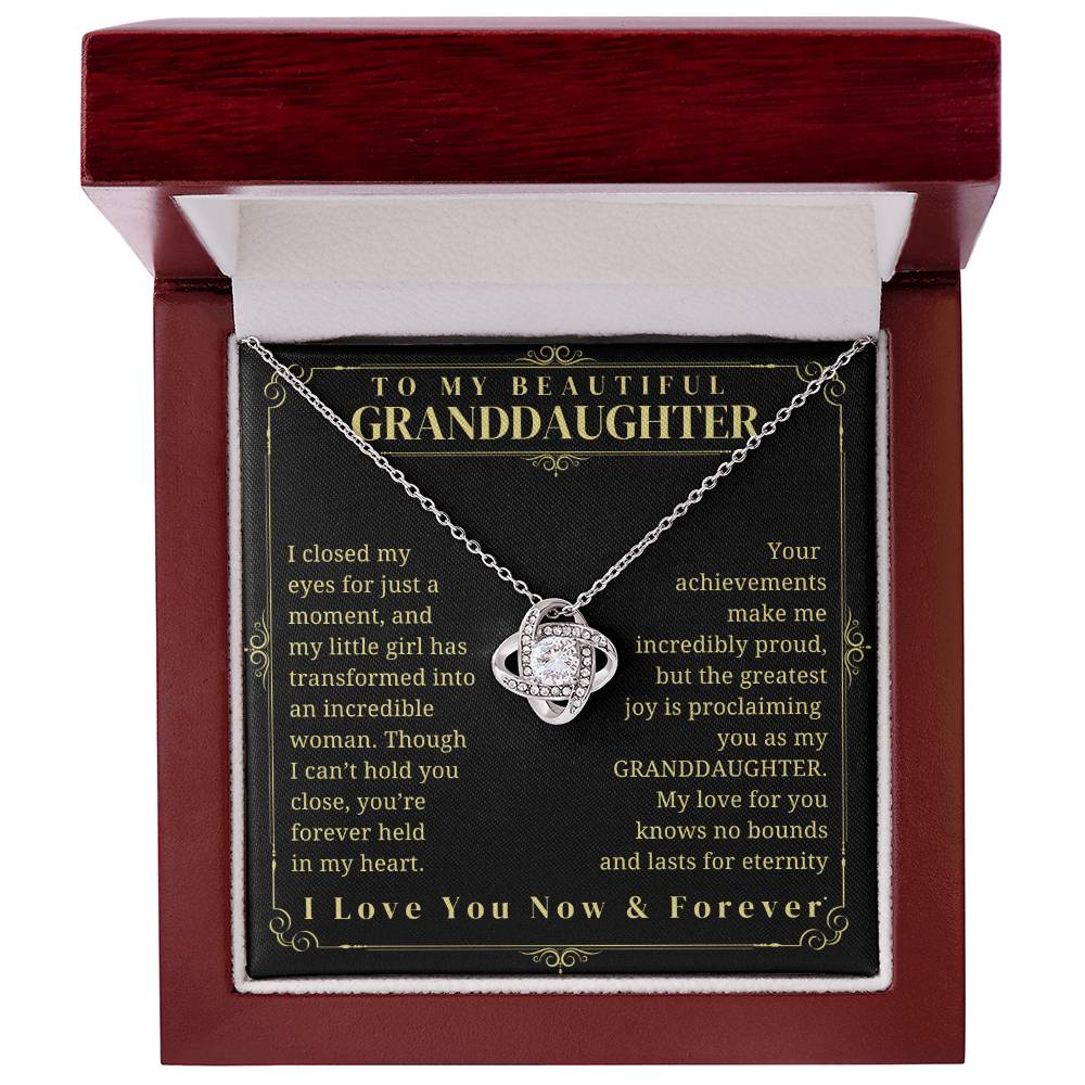 To My Granddaughter - Granddaughter Gift - Granddaughter Necklace - Birthday Necklace - Graduation Gift - Gift from Grandma/Grandpa, Granddaughter gift