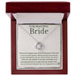 To My Bride - Bride Gift From Groom, Wedding Day Gift, Groom to Bride, Jewelry Gift from Groom to Bride, Beautiful Bride Necklace, To My Bride From Groom