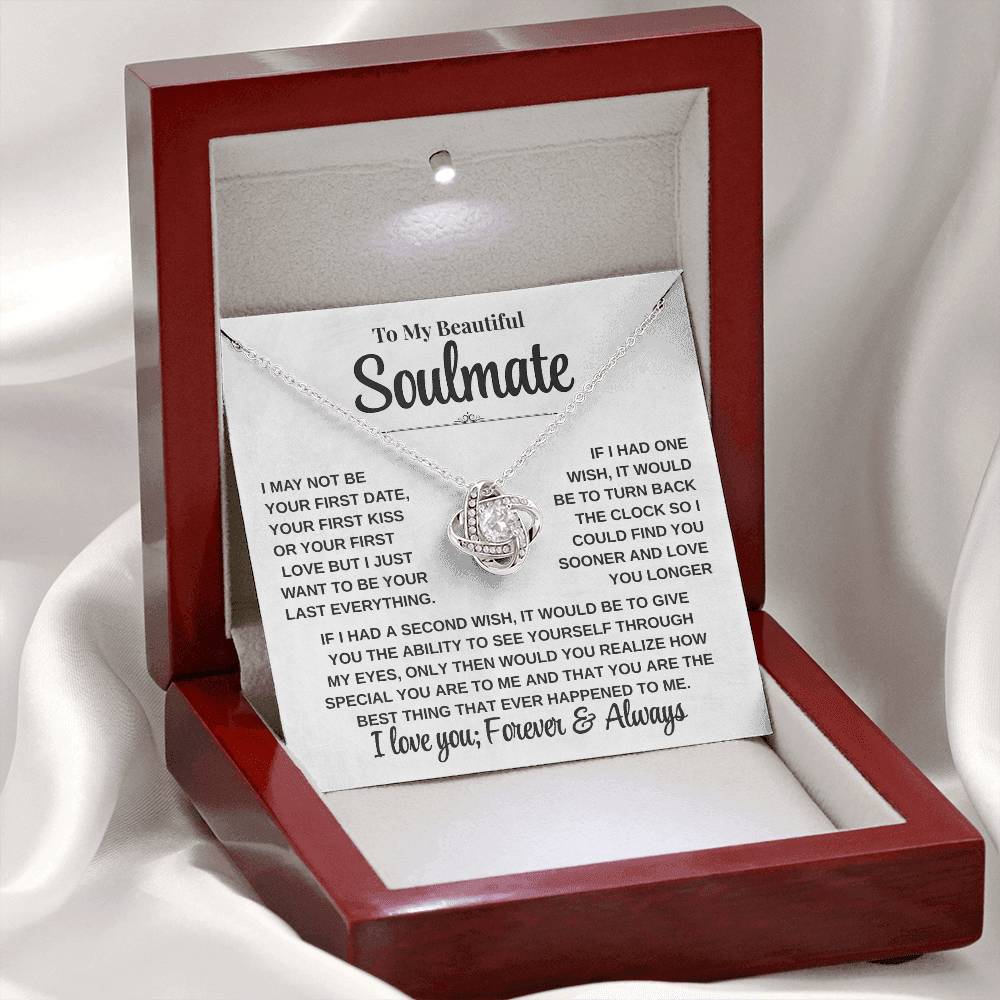 Emotional Gift for Her – To My Beautiful Soulmate Necklace