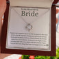 To My Bride - Bride Gift From Groom, Wedding Day Gift, Groom to Bride, Jewelry Gift from Groom to Bride, Beautiful Bride Necklace, To My Bride From Groom