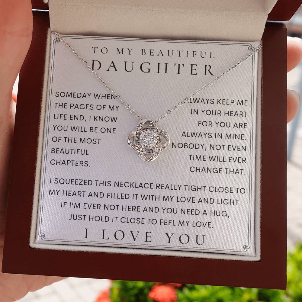 To My Daughter, Daughter Necklace, Daughter Birthday, Daughter Christmas Gift, Daughter Gift Ideas, Father Mother Daughter Gift