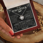 To My Daughter, Daughter Necklace, Daughter Birthday, Daughter Christmas Gift, Daughter Gift Ideas, Father Mother Daughter Gift