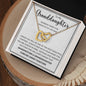 To My Granddaughter | Interlocking Hearts necklace