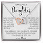 To My Lovely Daughter | Interlocking Hearts necklace