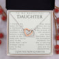 To My Daughter, Daughter Gift, Daughter Necklace, Daughter Birthday, Daughter Christmas Gift, Daughter Gift Ideas