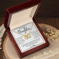 To My Lovely Daughter | Interlocking Hearts necklace