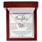 To My Lovely Daughter | Interlocking Hearts necklace