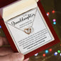 To My Granddaughter | Interlocking Hearts necklace