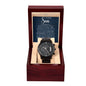 To Our Son from Mom and Dad | Black Chronograph Watch