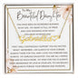 To My Beautiful Daughter | Personalized Heart Name Necklace