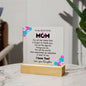 To My Beautiful Mom | Square Acrylic Plaque