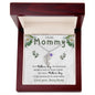 Dear Mommy | Custom Baby Feet Necklace with Birthstone
