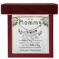 Dear Mommy | Custom Baby Feet Necklace with Birthstone