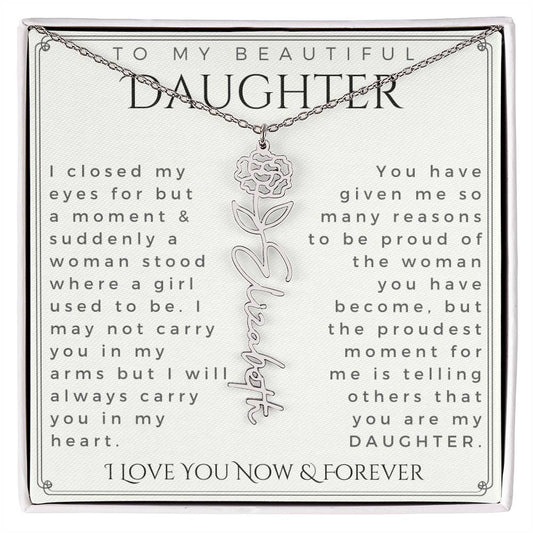 Daughter Gift, Daughter Necklace, Daughter Birthday, Daughter Christmas Gift, Daughter Gift Ideas, Father Daughter Gift