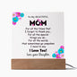 To My Beautiful Mom | Square Acrylic Plaque