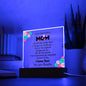 To My Beautiful Mom | Square Acrylic Plaque